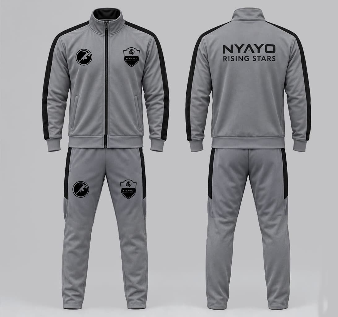Nyayo Rising Stars Grey Tracksuit