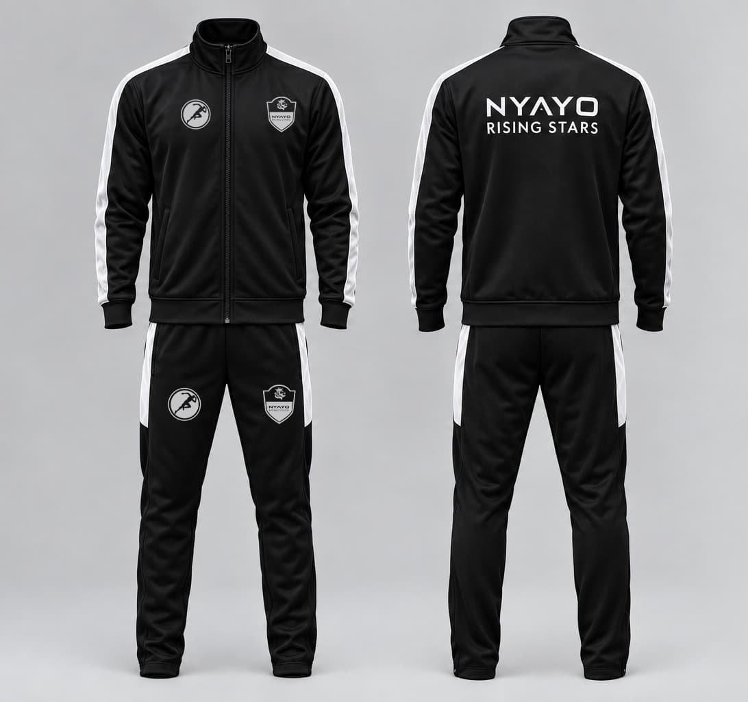 Black Nyayo Rising Stars Tracksuit
